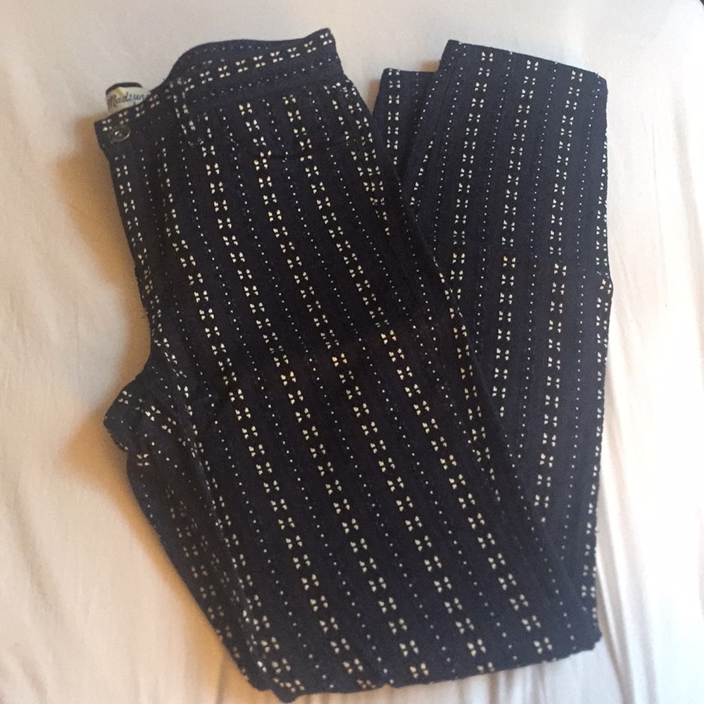 Embroidered Pattern Jeans
